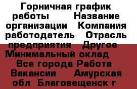 Горничная-график работы 1/2 › Название организации ­ Компания-работодатель › Отрасль предприятия ­ Другое › Минимальный оклад ­ 1 - Все города Работа » Вакансии   . Амурская обл.,Благовещенск г.